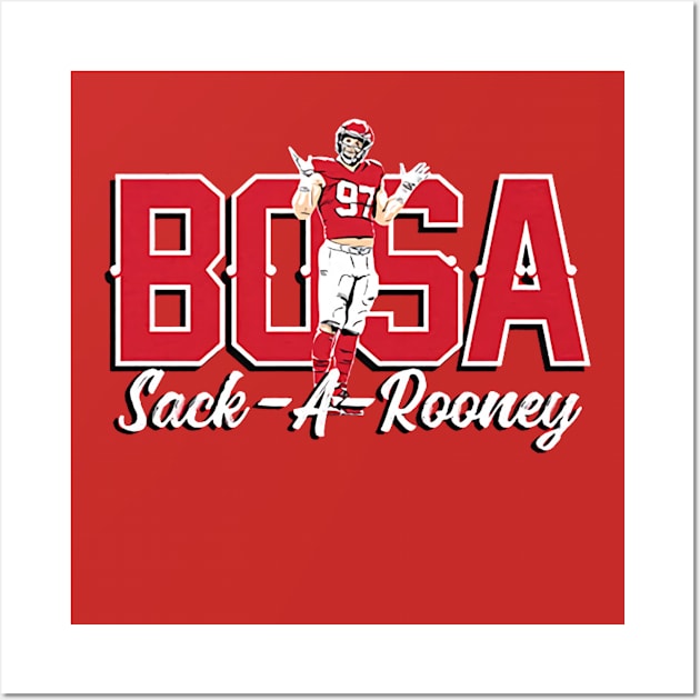 Nick Bosa Sack-A-Rooney Wall Art by Chunta_Design